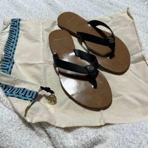 BRAND NEW TORY BURCH BLACK SANDALS 6.5